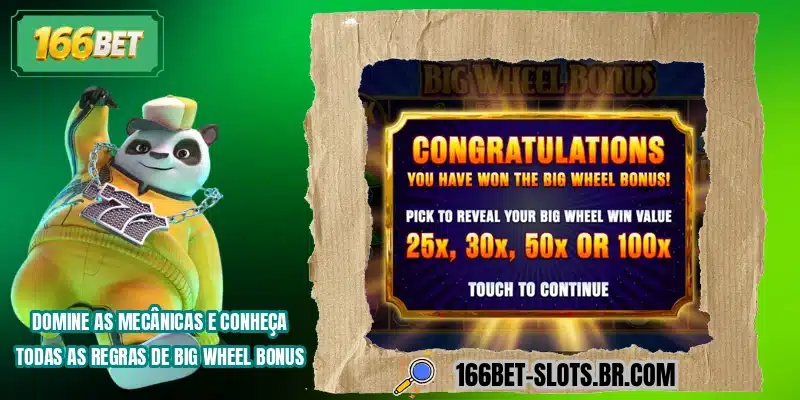 Domine as mecânicas e conheça todas as regras de Big Wheel Bonus