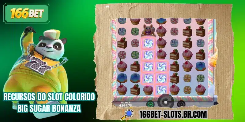 Recursos do slot colorido Big Sugar Bonanza